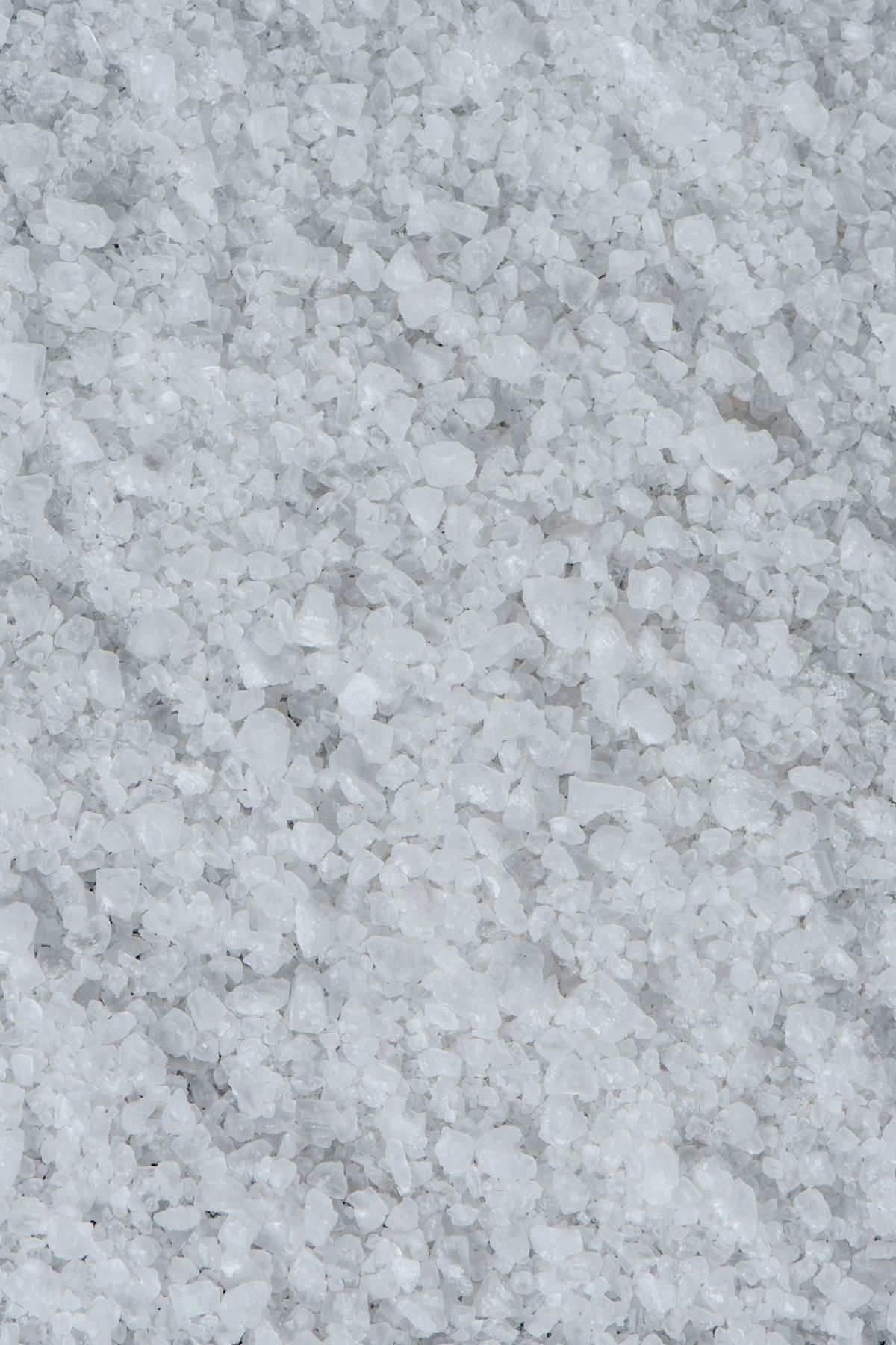 Coarse white salt crystals, the brine source that has to reach the resin bed for regeneration to work